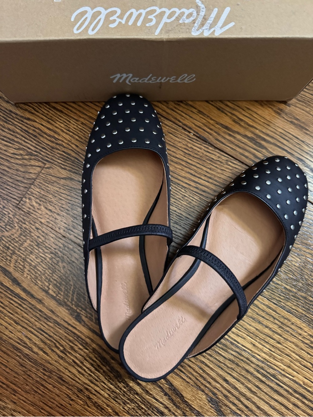 Madewell Black Studded Flats - Women's